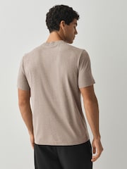 BOSS Beige Regular Fit Logo T-Shirt - Image 2 of 4
