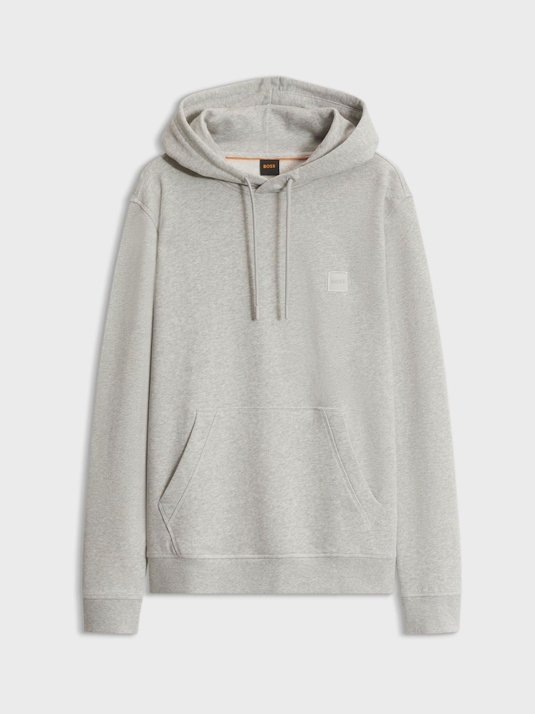 BOSS Grey Regular Fit Logo Hoodie - Image 1 of 1 BOSS Grey Regular Fit Logo Hoodie - Image 1 of 1