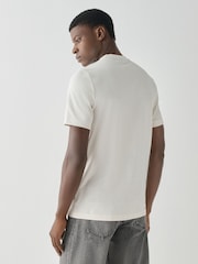 BOSS White Regular Fit Thompson Logo T-Shirt - Image 2 of 4