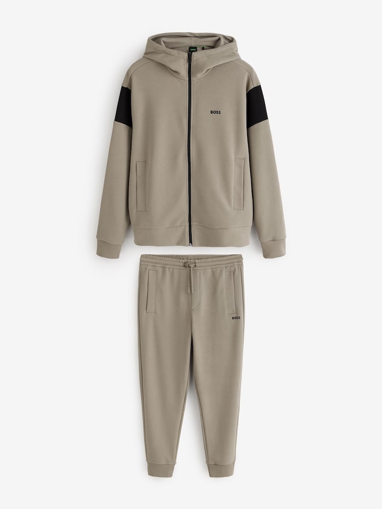 BOSS Green Regular Fit Panel Detail Tracksuit - Image 1 of 3 BOSS Green Regular Fit Panel Detail Tracksuit - Image 1 of 3