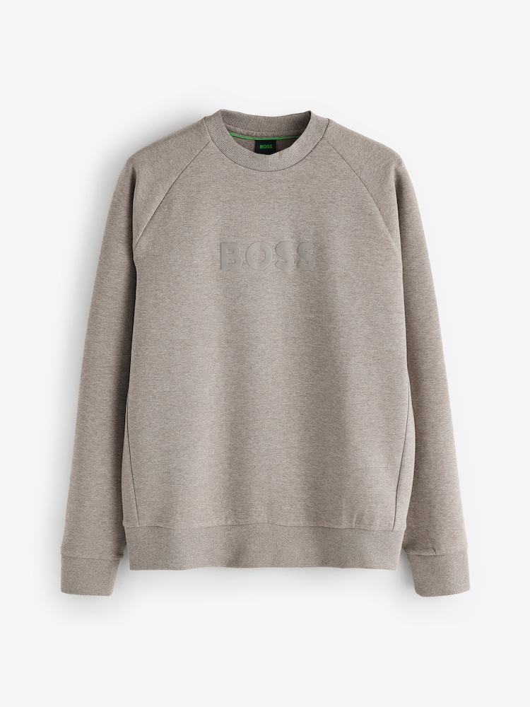 Ruda - BOSS Regular Fit Salbo Logo sportinė palaidinė - 4 paveikslėlis iš 4