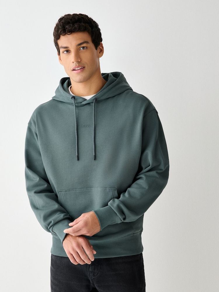 BOSS Green Regular Fit Logo Hoodie - Image 1 of 4 BOSS Green Regular Fit Logo Hoodie - Image 1 of 4