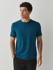 BOSS Teal Blue Regular Fit Logo T-Shirt - Image 1 of 4