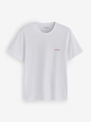 HUGO White/Blue/Black T-Shirts 3 Pack - Image 3 of 5