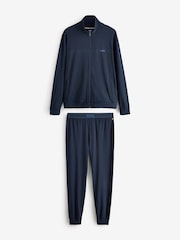 BOSS Navy Regular Fit Logo Tracksuit - Image 5 of 7