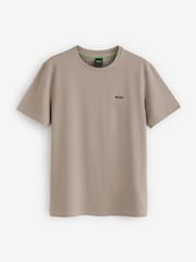 BOSS Neutral/ Brown/ White Crew Neck Short Sleeve T-Shirts 3 Pack - Image 2 of 4
