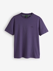 Púrpura - Camiseta de corte regular con logotipo de BOSS - Imagen 4 de 4