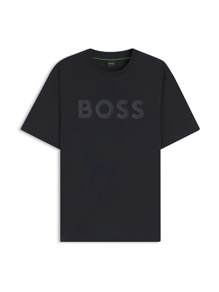 BOSS Blue Regular Fit Tonal Logo T-Shirt - Image 1 of 1