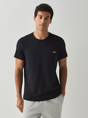 Cromo negro - Camiseta BOSS de Corte estándar con Cuello redondo y logo - Imagen 2 de 4