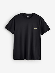 Cromo negro - Camiseta BOSS de Corte estándar con Cuello redondo y logo - Imagen 4 de 4