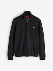 HUGO Black Regular Fit Logo Knit Jumper - Image 1 of 1