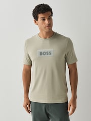 BOSS Green Regular Fit Graphic Logo T-Shirt - Image 1 of 4
