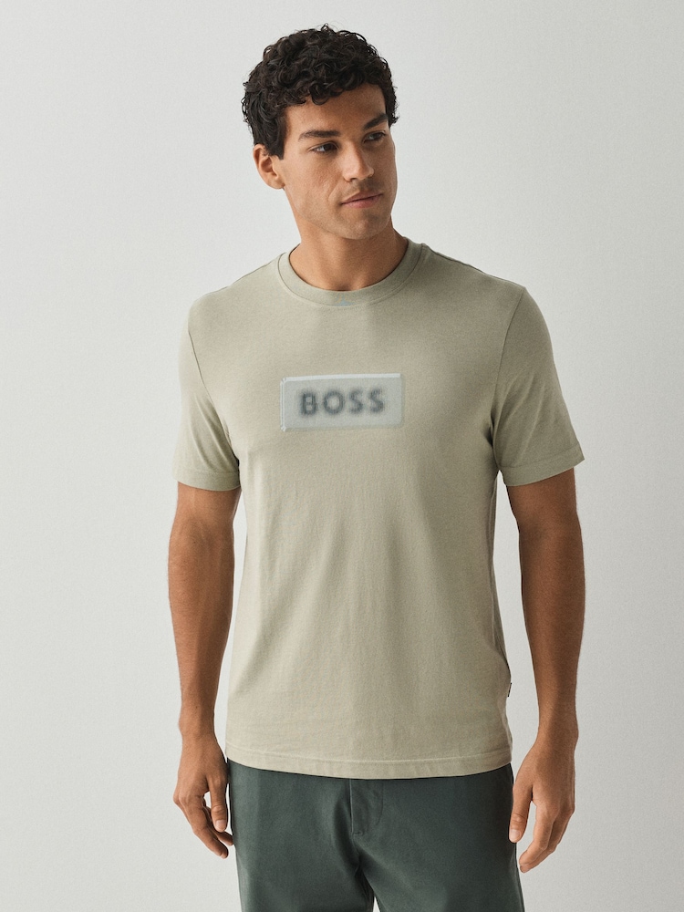 BOSS Green Regular Fit Graphic Logo T-Shirt - Image 1 of 4