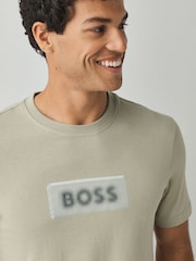 BOSS Green Regular Fit Graphic Logo T-Shirt - Image 3 of 4
