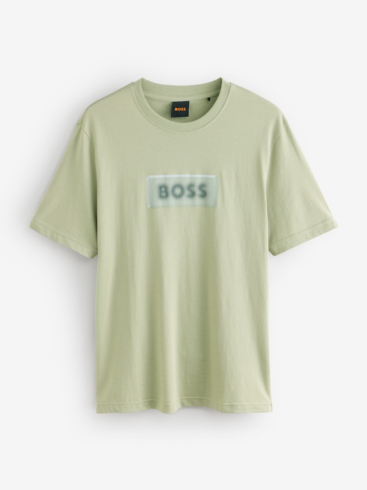 BOSS Green Regular Fit Graphic Logo T-Shirt - Image 4 of 4
