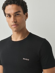 HUGO Black T-Shirts 3 Pack - Image 4 of 7