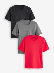 HUGO Red/Grey/Black T-Shirts 3 Pack - Image 1 of 7