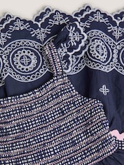 Monsoon Broderie Smocked Jersey Dress - Imagen 2 de 2