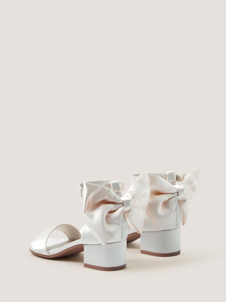 Monsoon Cream Two-Part Bow Heels - Image 3 of 3 Monsoon Cream Two-Part Bow Heels - Image 3 of 3