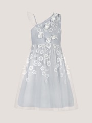 Azul - Monsoon Liza Embroidered Asymmetrical Party Dress - Imagen 2 de 3