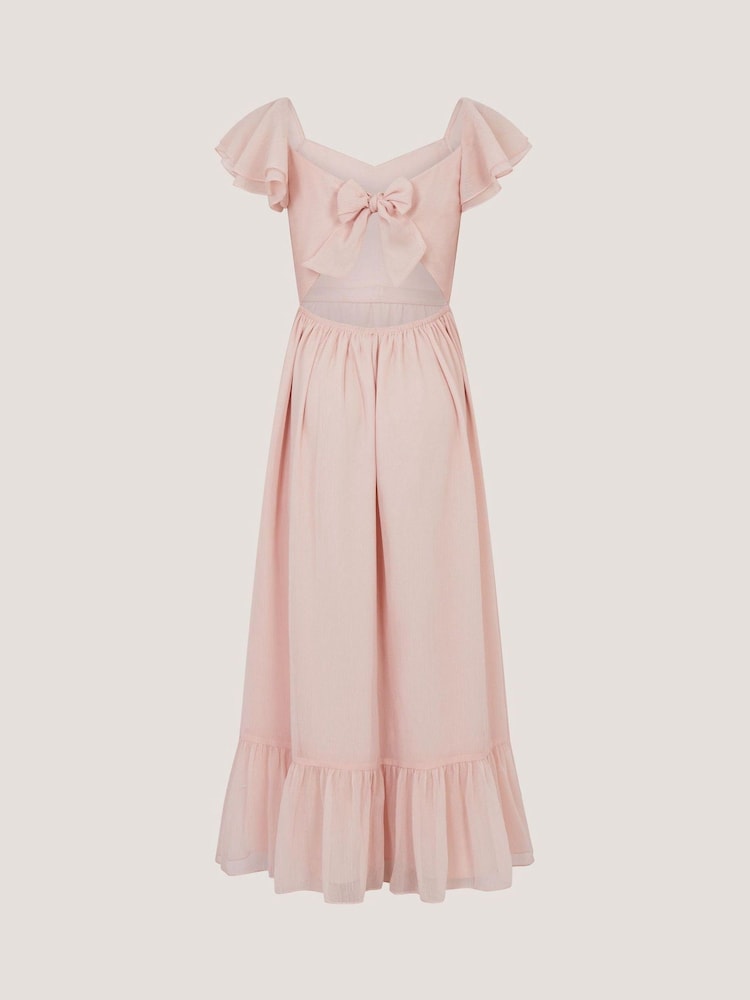 Rosa claro - Monsoon Sully Tie Back Prom Dress - Imagen 4 de 4