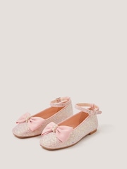 Monsoon Bow Glitter Ballet Flats - 圖片 1/2