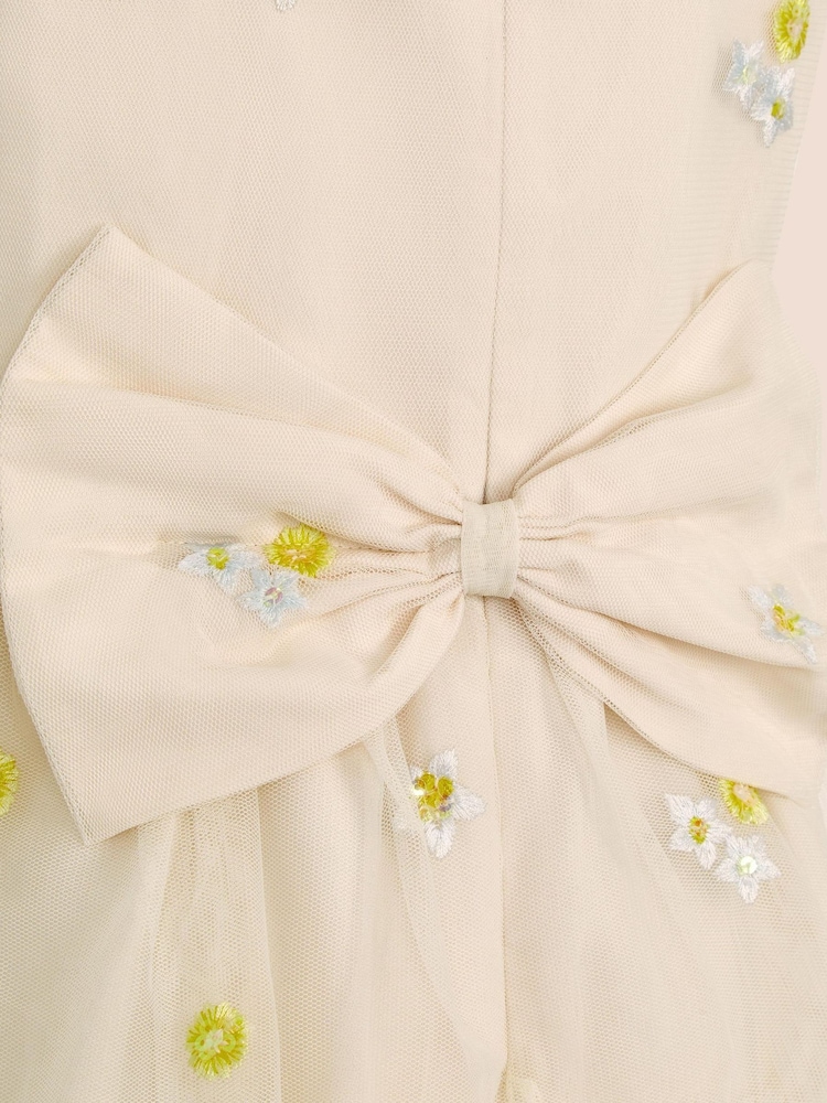 Monsoon White Ingrid Floral Embroidered Tiered Maxi Dress - Image 2 of 2 Monsoon White Ingrid Floral Embroidered Tiered Maxi Dress - Image 2 of 2