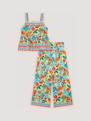 Monsoon Alani Fruit Print Top & Trousers Set - Bild 2 von 3