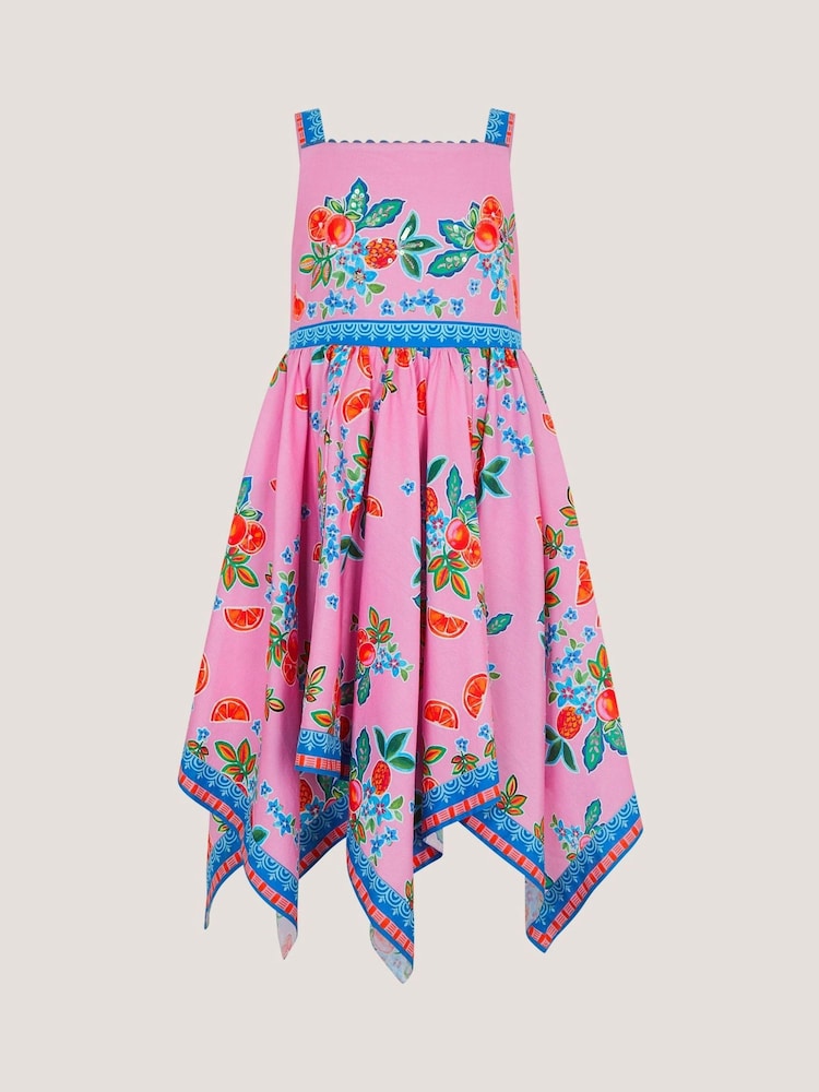 Monsoon Oriana Fruity Hanky Hem Dress - Imagen 1 de 2