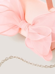 Monsoon Pink Organza Bow Bag - Image 2 of 2
