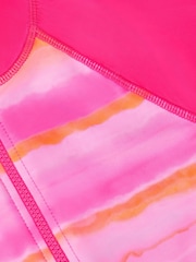 Monsoon Pink Tie Dye Upf50+ Short Sleeve Swimsuit - Image 2 of 2