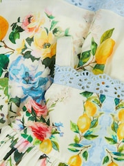 Monsoon Green Baby Amalfi Lemon Print Dress - Image 2 of 2