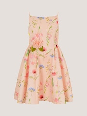 Monsoon Pink Dream Strappy Floral Party Dress - Image 1 of 2