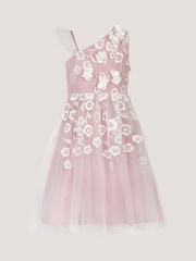 Rosa - Monsoon Liza Embroidered Asymmetrical Party Dress - Imagen 2 de 3