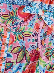 Monsoon Pink Alani Fruit Print Playsuit - Image 2 of 2