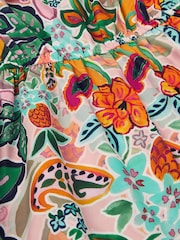 Monsoon Green Tropical Print Asymmetrical Playsuit - Image 3 of 3