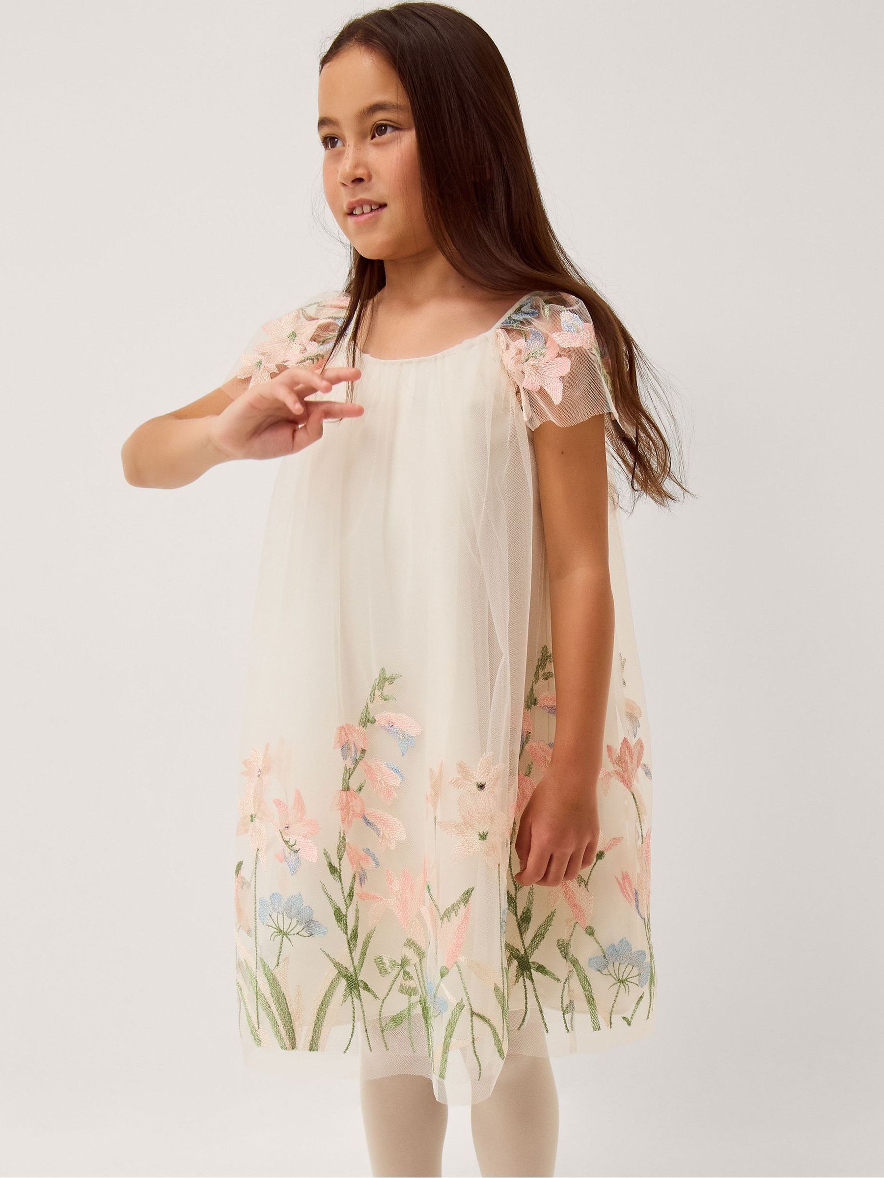 MONSOON フラワープリントドレス Buy Monsoon White Bryony Floral Embroidered Party Dress from Next USA