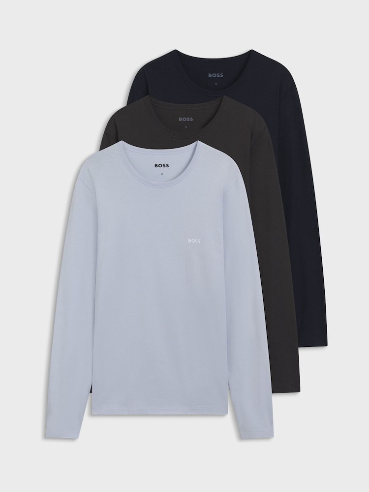 Pack de 3 camisetas clásicas de manga larga de BOSS - Imagen 1 de 1