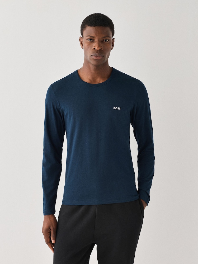 BOSS Blue Classic Long Sleeve T-Shirts 3 Pack - Image 2 of 9 BOSS Blue Classic Long Sleeve T-Shirts 3 Pack - Image 2 of 9