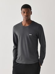 BOSS Blue Classic Long Sleeve T-Shirts 3 Pack - Image 4 of 9
