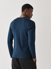 BOSS Blue Classic Long Sleeve T-Shirts 3 Pack - Image 5 of 9