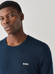 BOSS Blue Classic Long Sleeve T-Shirts 3 Pack - Image 6 of 9