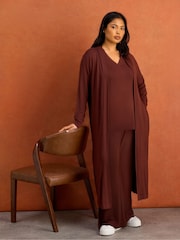 Live Unlimited Brown Super Soft Cardigan - Image 1 of 4