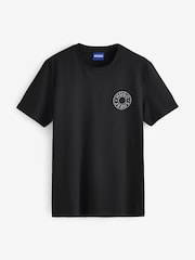 Juoda - HUGO Nemodo Regular-Fit Graphic T-Shirt - 1 paveikslėlis iš 1