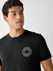 HUGO Black Nemodo Regular-Fit Graphic T-Shirt - Image 3 of 4