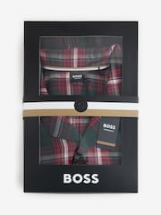 BOSS Logo Tartan Pyjamas Gift Set - Billede 8 af 8
