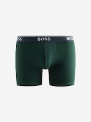 BOSS Blue/Green Power Logo Hipster Boxers 3 Pack - Image 3 of 4