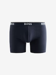 BOSS Blue/Green Power Logo Hipster Boxers 3 Pack - Image 4 of 4