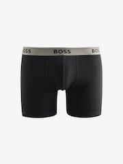 BOSS Green/Black/Blue Power Logo Hipster Boxers 3 Pack - Image 3 of 4