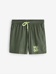 HUGO Green Paolo Logo Swim Shorts - Image 1 of 1